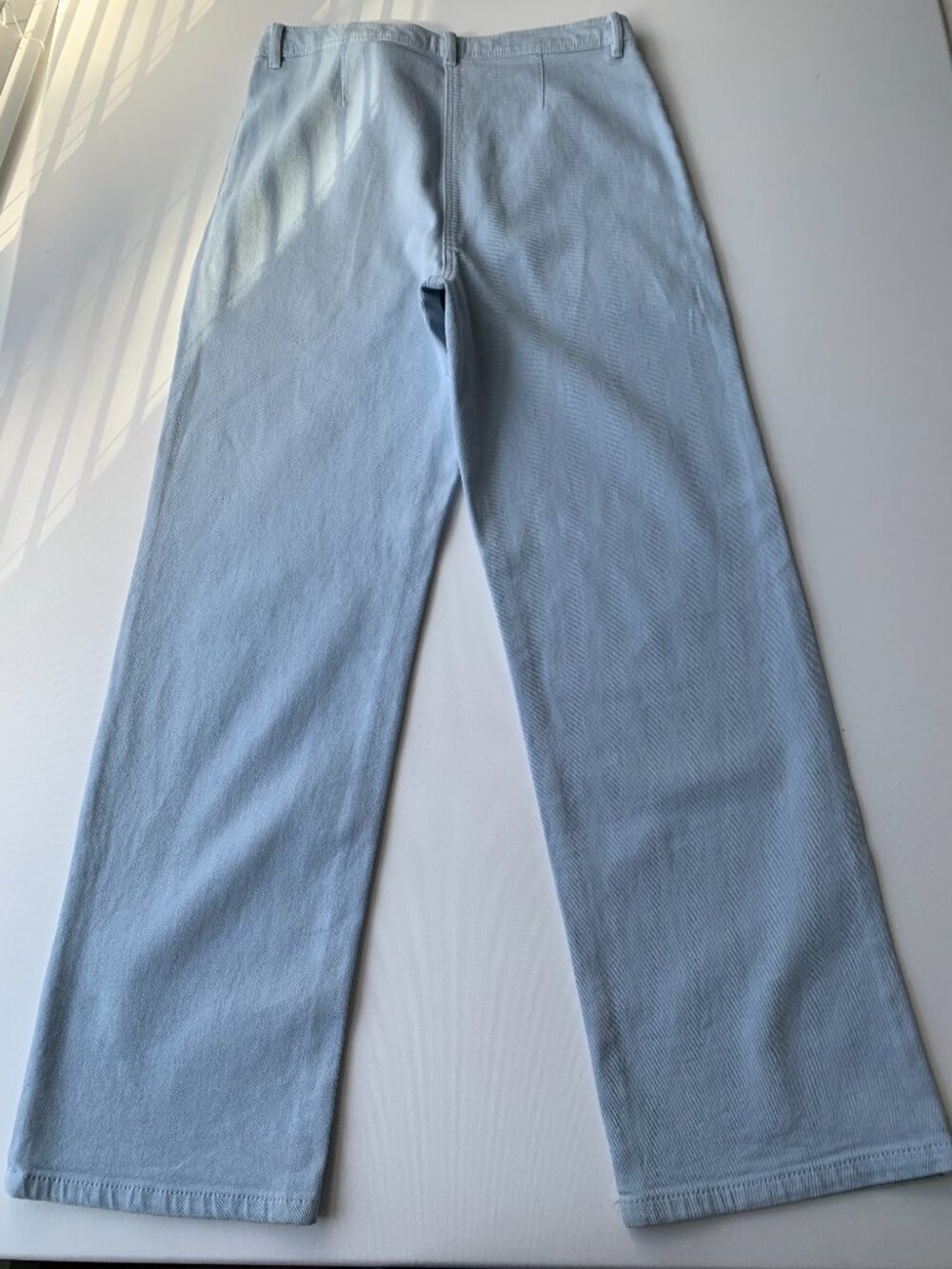 Wilfred Modern Utility Pant Light Blue Mid-rise Straight Leg size 8 - Picture 12 of 12